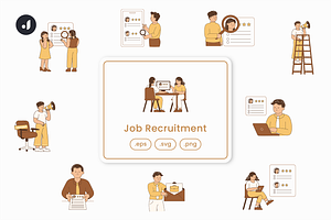 Job Recruitment Illustration, an Object Graphic by Jump Studio