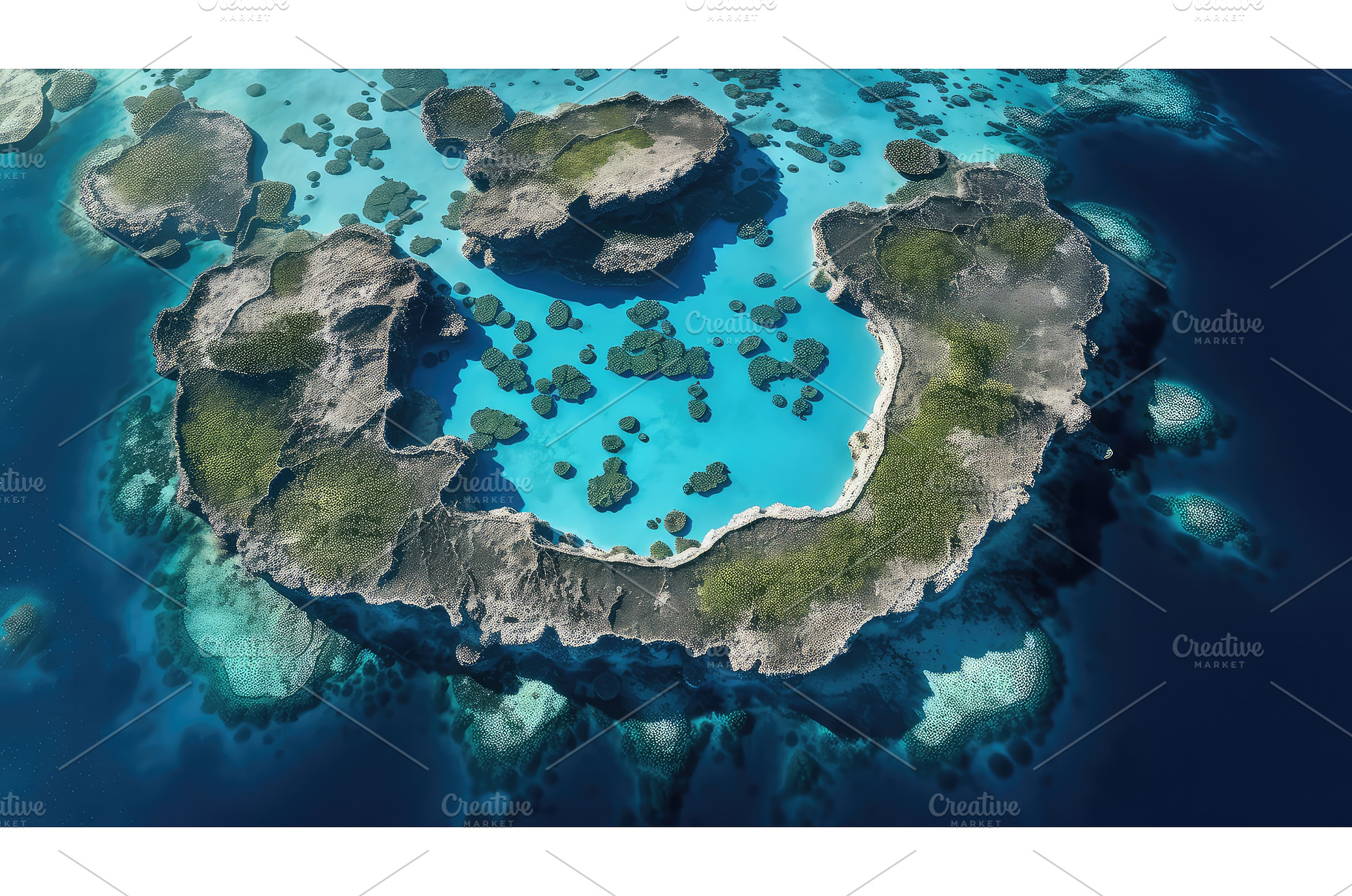ecosystem atolls coral reefs ai, a Background Photo by pikepicture