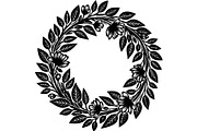 Botanical Laurel Wreath Silhouette, an Object Graphic by Creativeshirt (Thumbnail 10 of 17)