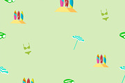 Vector surfing boards and background, a Seasonal Illustration by GreenStockPhotos (Thumbnail 7 of 7)