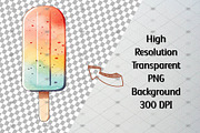 Watercolor Popsicle Clipart Set, a Food Illustration by CropUp Creative (Thumbnail 3 of 5)