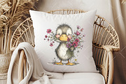 Whimsical Spring Duck Clipart, an Illustration by OK Design (Thumbnail 6 of 6)