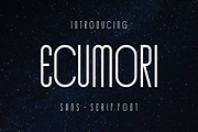 Ecumori, a Sans Serif Font by lelevien (Thumbnail 1 of 2)