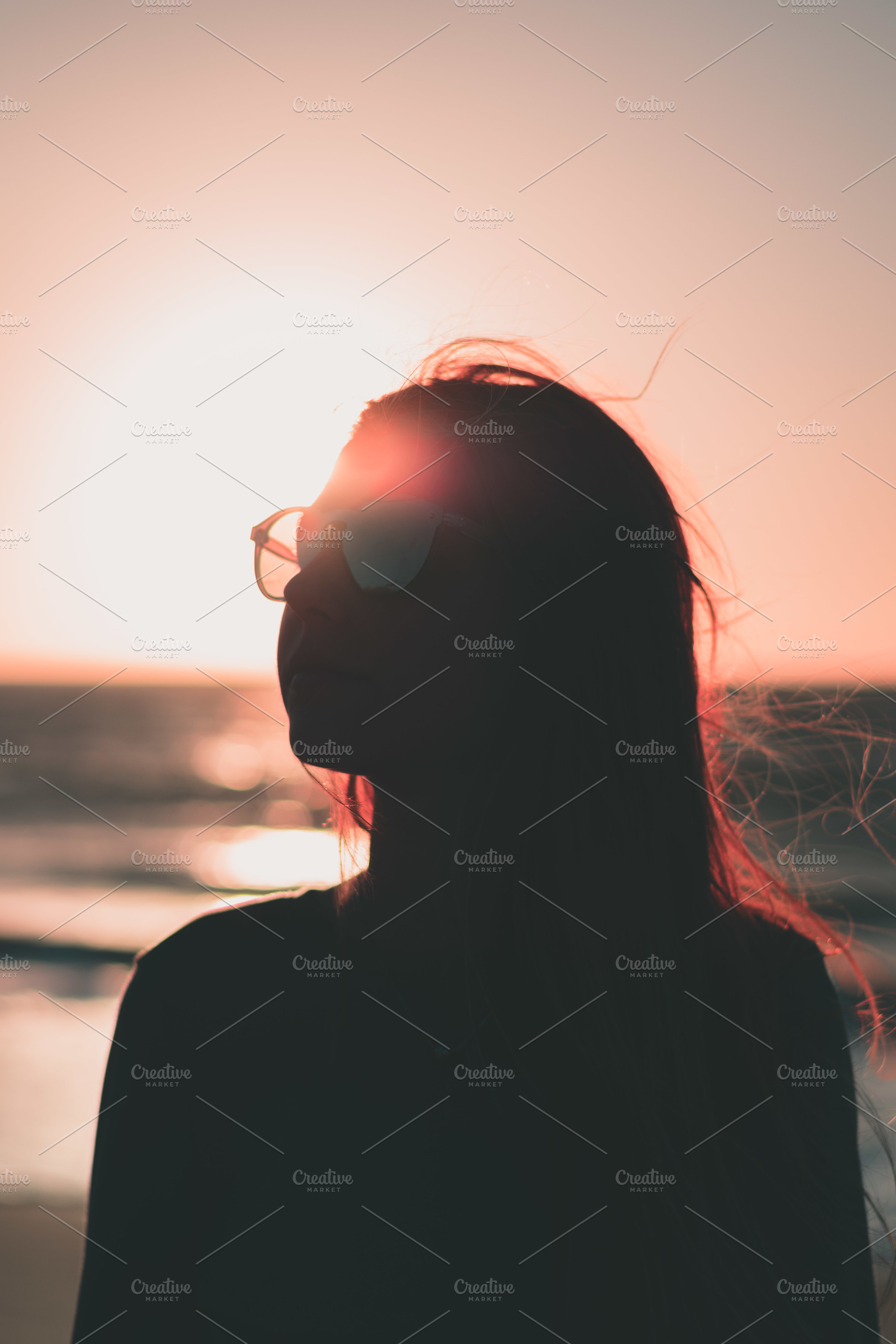 Silhouette of Girl, a Person Photo by Fossilized Tree Sap