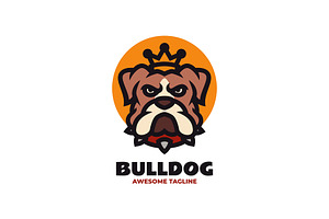 Bulldog Simple Mascot Logo, a Branding & Logo Template by Artnivora.Std