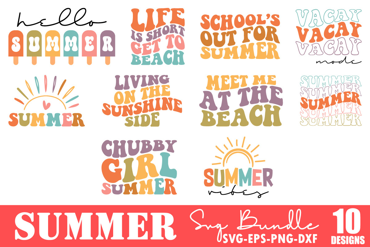 Summer SVG Bundle, an Object Graphic by FunnySVGCrafts (Photo 1 of 11)