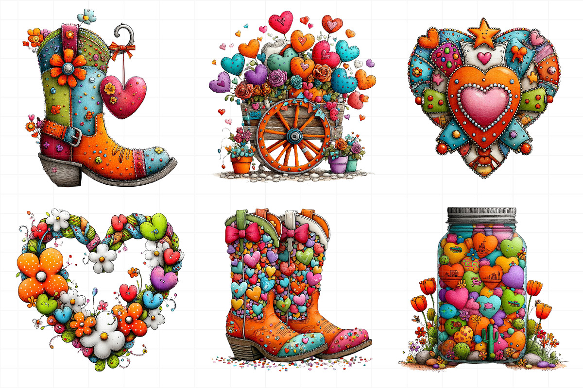 Western Valentine Clipart, an Illustration by Daily.Designs (Photo 5 of 7)