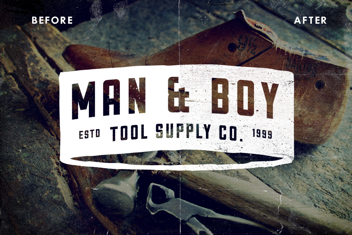 9 Hand Drawn Vintage Logos, a Branding & Logo Template by Ian Barnard (Photo 5 of 5)
