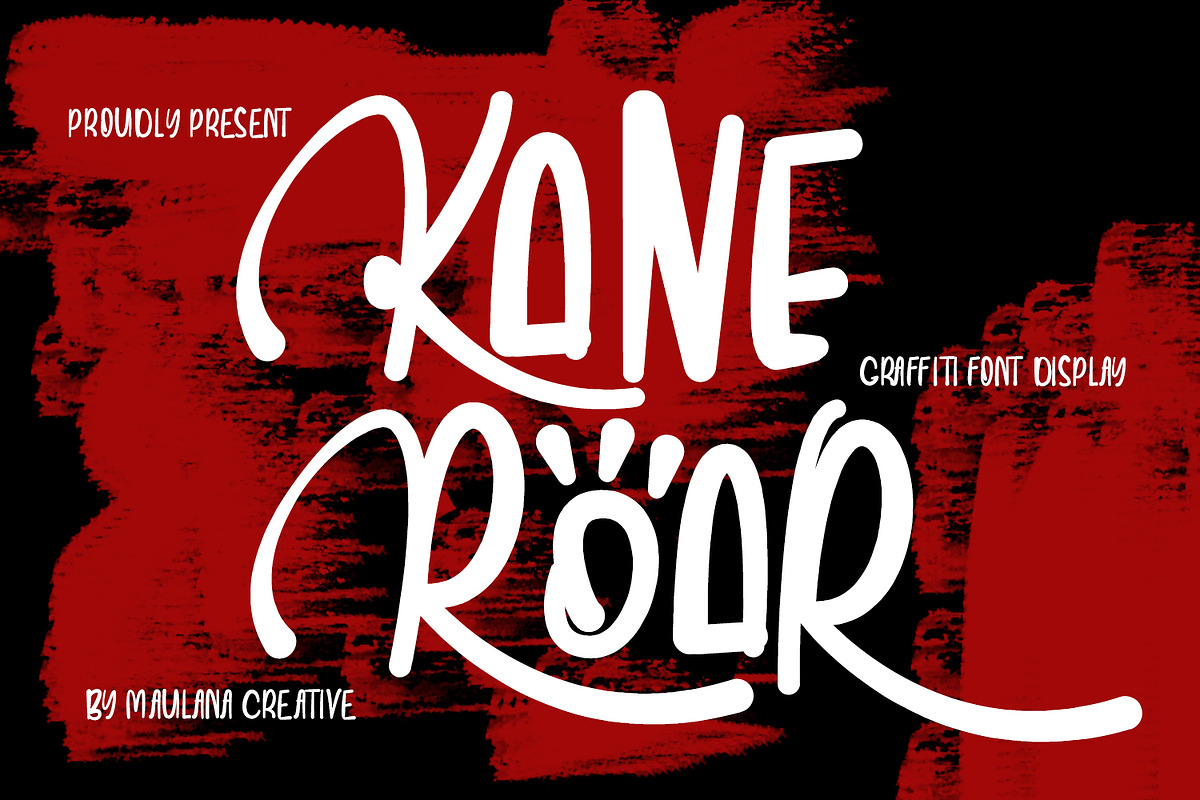 Kane Roar Urban Graffiti Display, a Handwritten Font by Maulana Creative (Photo 1 of 6)