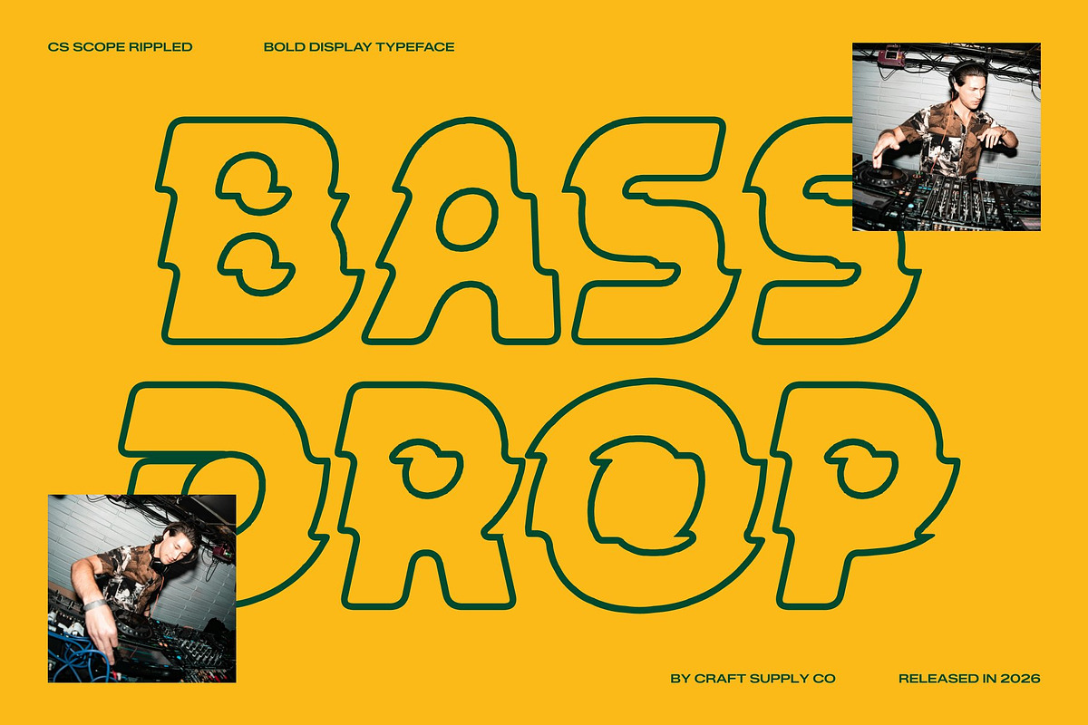 CS Scope Rippled, a Sans Serif Font by Craft Supply Co. (Photo 6 of 8)