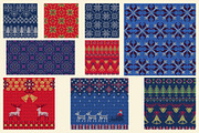 Knitted Christmas Seamless Pattern, a Pattern Graphic by Katyr (Thumbnail 6 of 6)