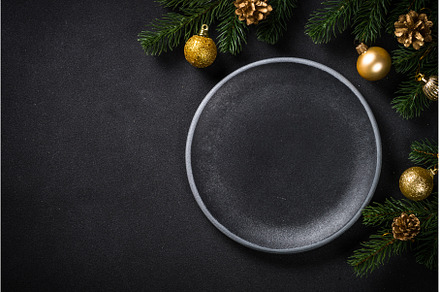 Christmas table setting with holiday, a Holiday Photo by Nadia-nb