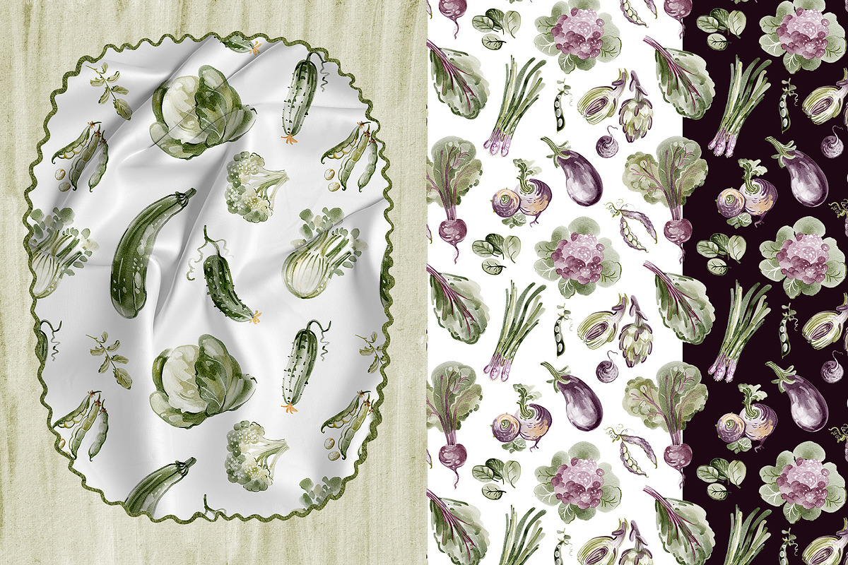 Hand-Painted Vegetable Clipart, a Food Illustration by LenArt (Photo 14 of 15)