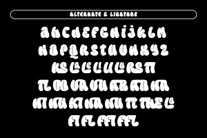 Flexi Gloo - Bubble Display Font