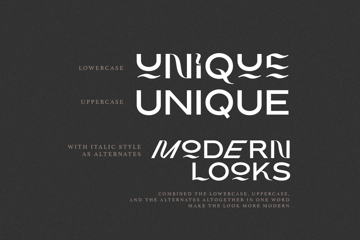 Blink Twice - Unique Sans, a Sans Serif Font by Sarid Ezra (Photo 8 of 9)