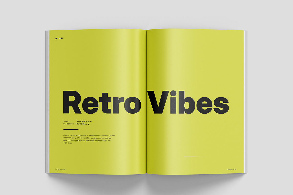 Simple Magazine Template, a Magazine Template by Bookrak Graphic Design (Photo 6 of 17)