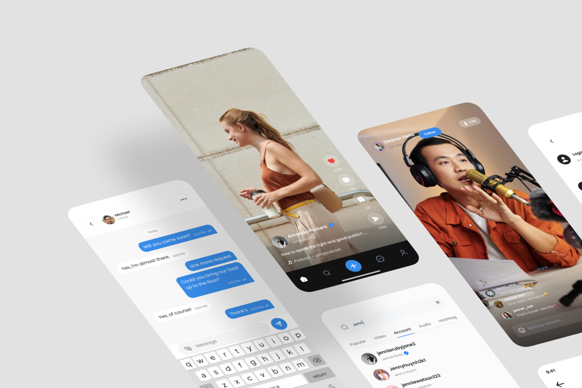 Dallas - Social Media App UI Kit, an UI Kit Template by iDoodle Studio (Photo 3 of 4)
