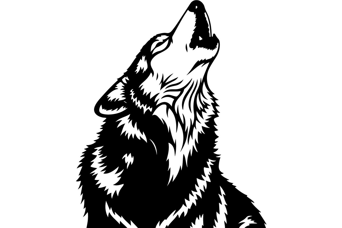 Wolf Silhouette Vector Bundle, an Animal Illustration by Designer_Momina (Photo 18 of 21)
