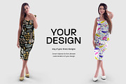 11 Women's Tight Dress Mockups, an Apparel Mockup by Grow Design Craft Studio (Thumbnail 4 of 6)