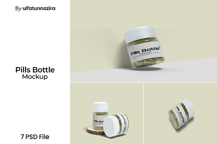Pills Bottle Mockup