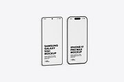 iPhone 17 & Samsung S26 Phone Mockup, an iPhone Mockup by UnicDesign (Thumbnail 3 of 9)