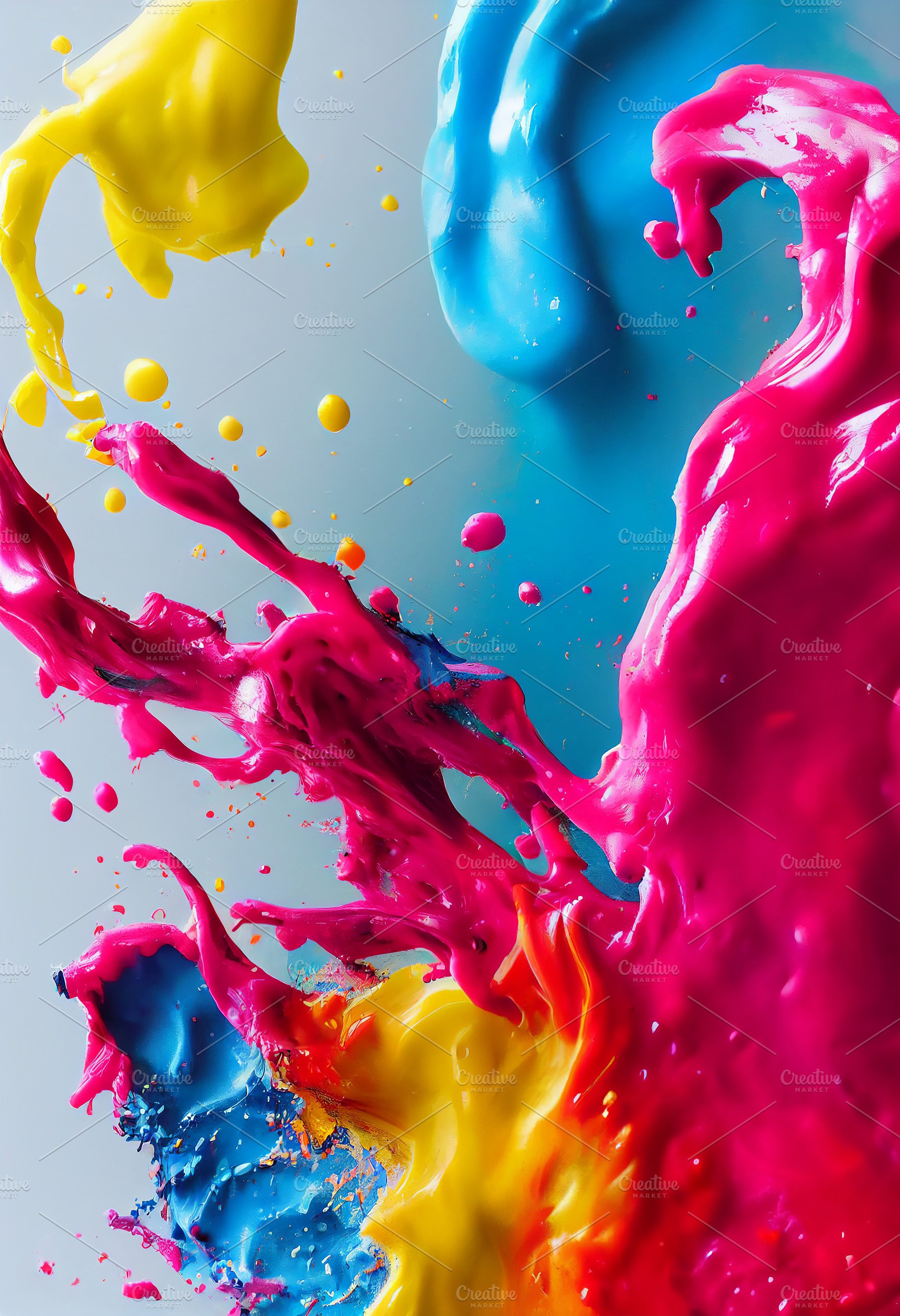 Splash of paint., a Background Photo by Grafvision photography