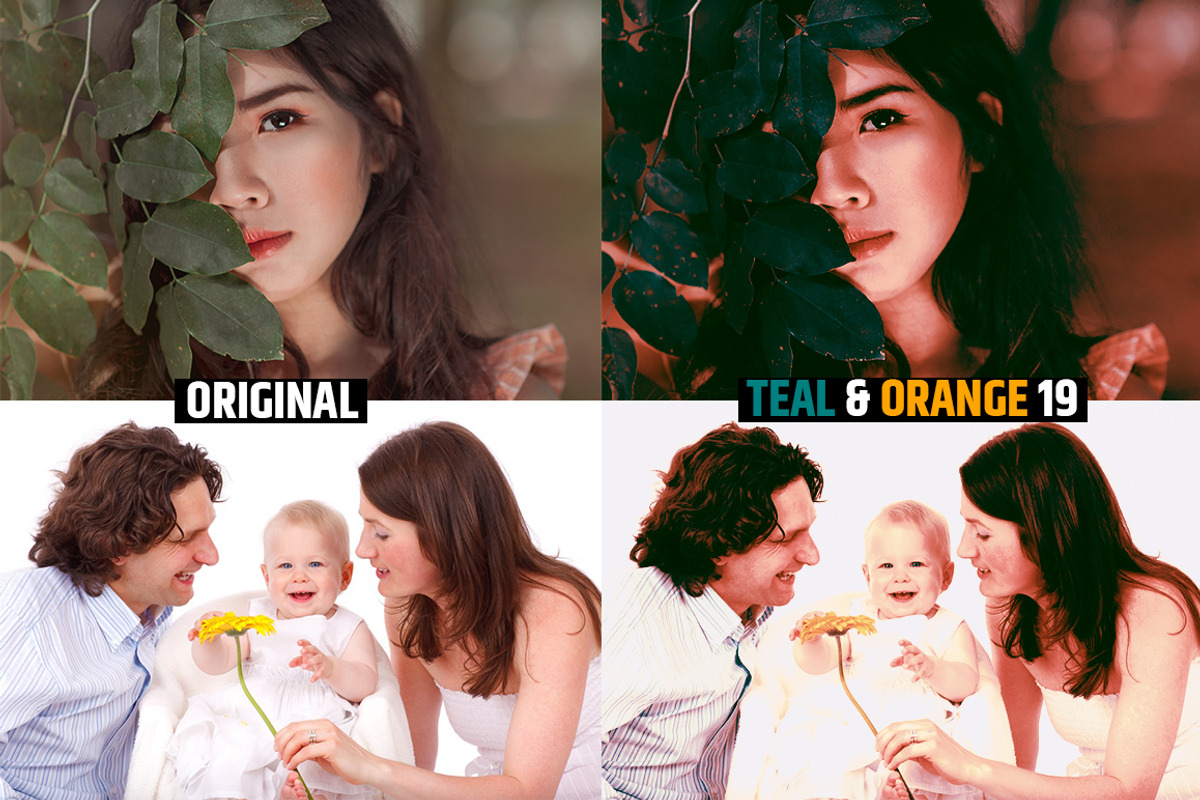 Orange & Teal 30 Cinematic FILM LUTS, a Plug-in Add-On by WeLovePresets (Photo 21 of 61)