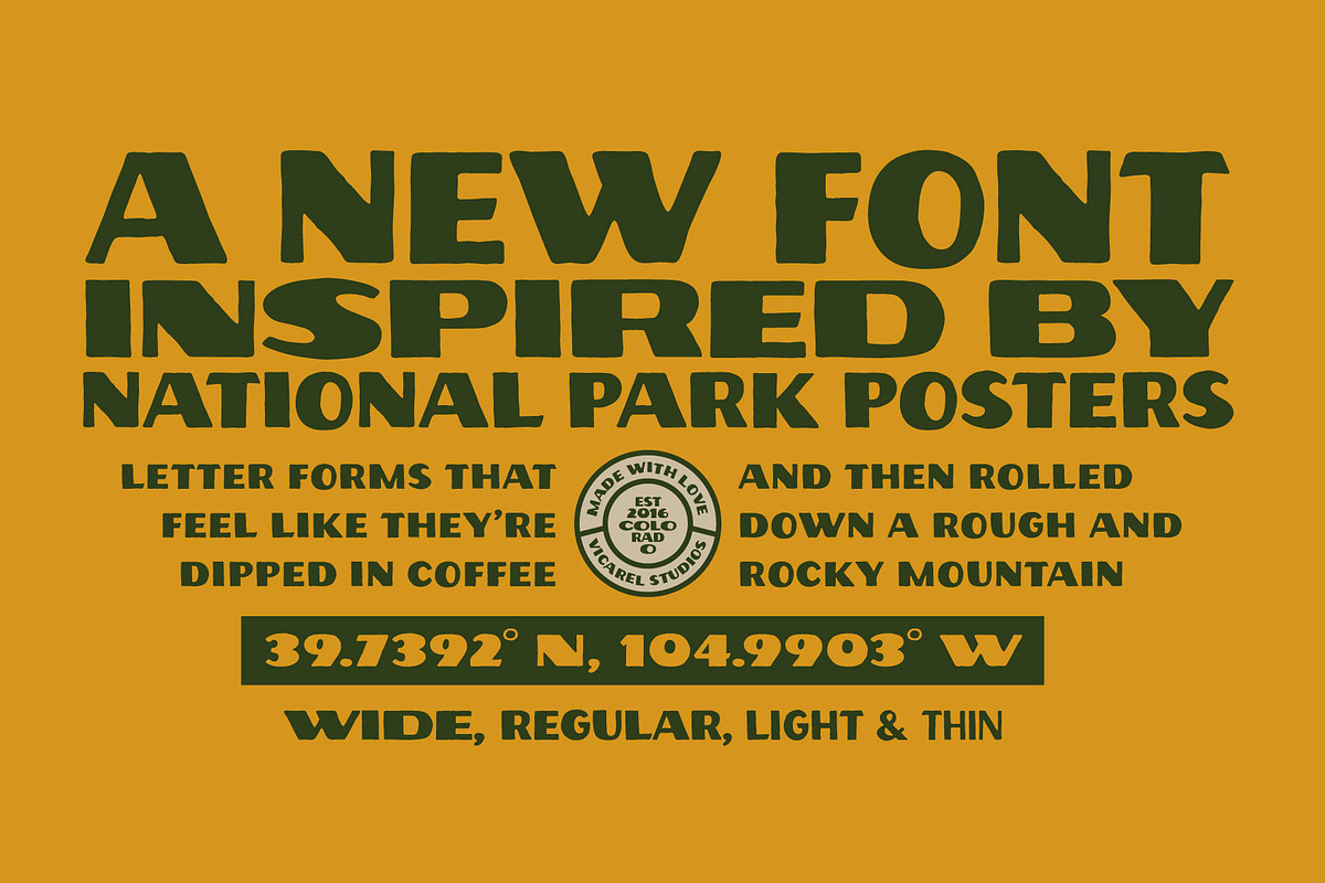 John Muir Sans – National Park Font, a Sans Serif Font by Vicarel Studios (Photo 5 of 16)