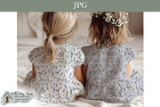 Blue Fern Toile Seamless Pattern, an Object Illustration by Willow Paige Farms (Thumbnail 3 of 8)