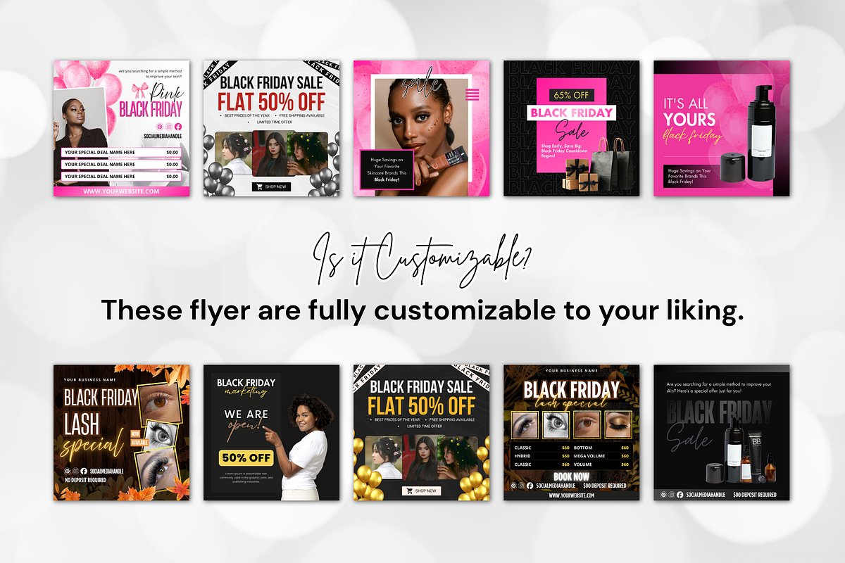 Black Friday Flyer Canva Template, a Social Media Template by Snapybiz (Photo 6 of 8)