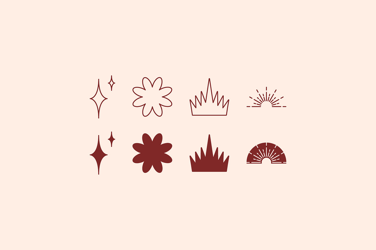 Retro geometric frames and shapes., a Decorative Illustration by AleksAbramova (Photo 5 of 9)