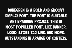 Danegren - Round & Bold Font