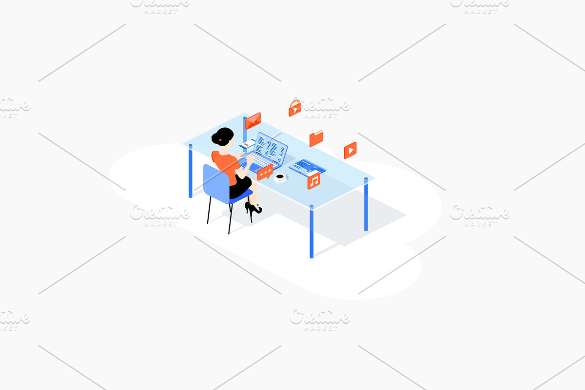 10 vector Illustrations, a Person Illustration by Alexey Yarkin (Photo 3 of 11)