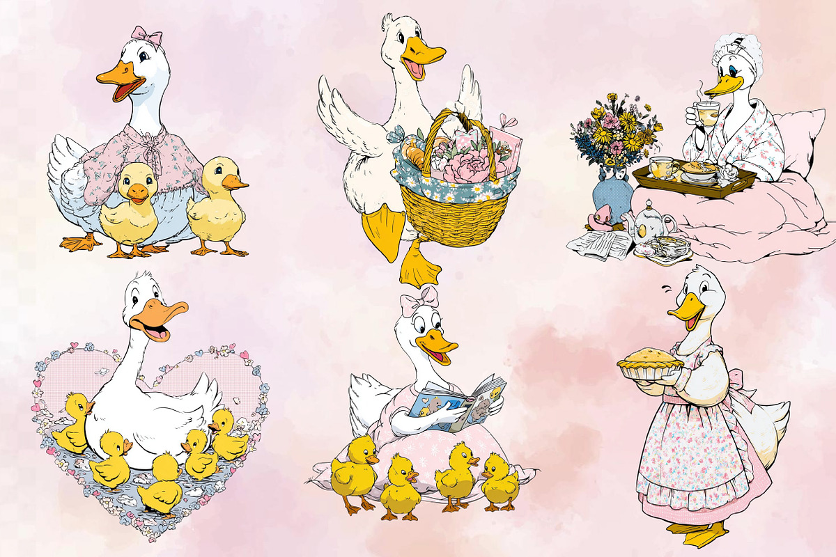 Mama Goose Mother’s Day Clipart Bund, an Illustration by SVGArt (Photo 4 of 9)