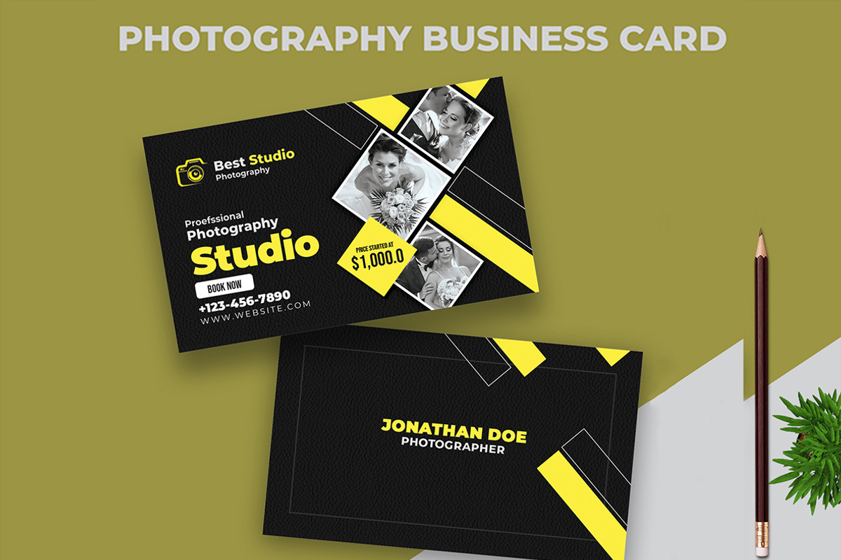 Photography Business Card, a Business Card Template by AfzaalGraphics (Photo 1 of 3)