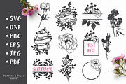 Floral Overlay - Vector Clipart, an Object Graphic by Tommy & Tilly Design (Thumbnail 2 of 6)