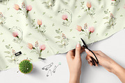 Transparent Blush Garden Watercolor, an Illustration by Akvarelldesign (Thumbnail 10 of 10)