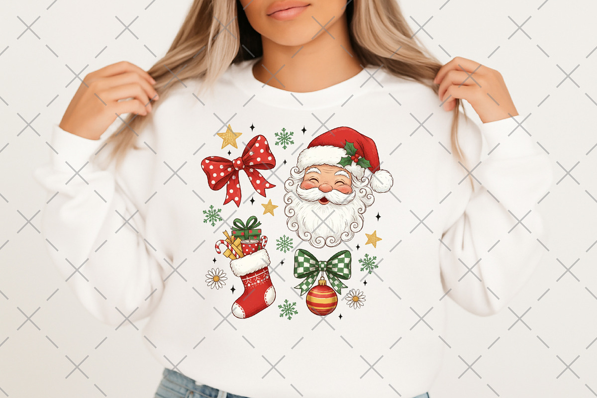 Santa Christmas Coquette Png, an Illustration by Craft Nest (Photo 3 of 6)