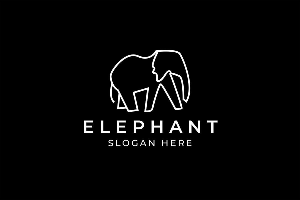 Elephant Logo Minimal Design, a Branding & Logo Template by M9 Design (Photo 2 of 6)