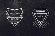 12 Sci-Fi Badges, a Templates & Theme by Tugcu Design Co. (Thumbnail 3 of 5)