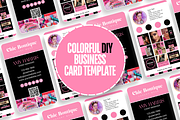 Business Card Template for Business, a Business Card Template by SunshineStudioBoutique (Thumbnail 2 of 9)
