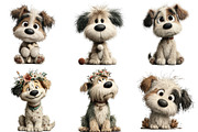 Cute Watercolor Dogs PNG Clipart, an Illustration by Daily.Designs (Thumbnail 5 of 5)