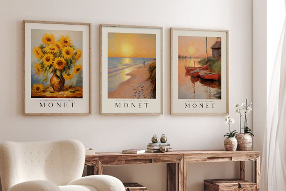 Art Poster Echoing Monet's Style, a Decorative Illustration by Vibrand Studio (Photo 3 of 14)