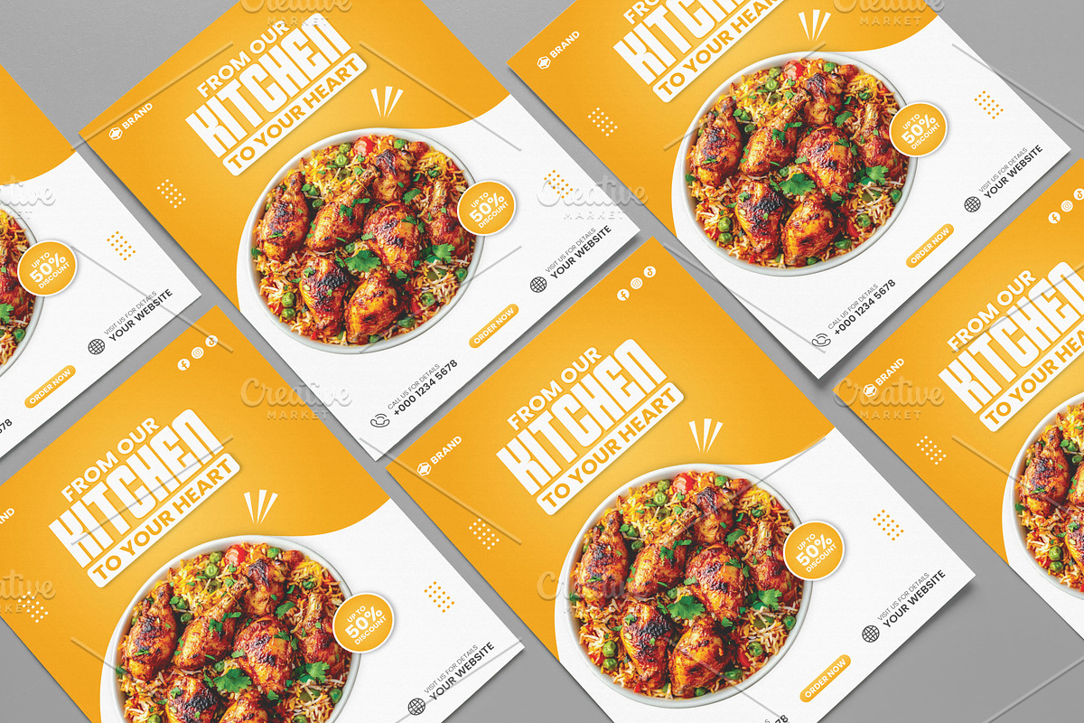 Modern A4 Food Menu Template, a Brochure Template by vectorlnk (Photo 5 of 6)