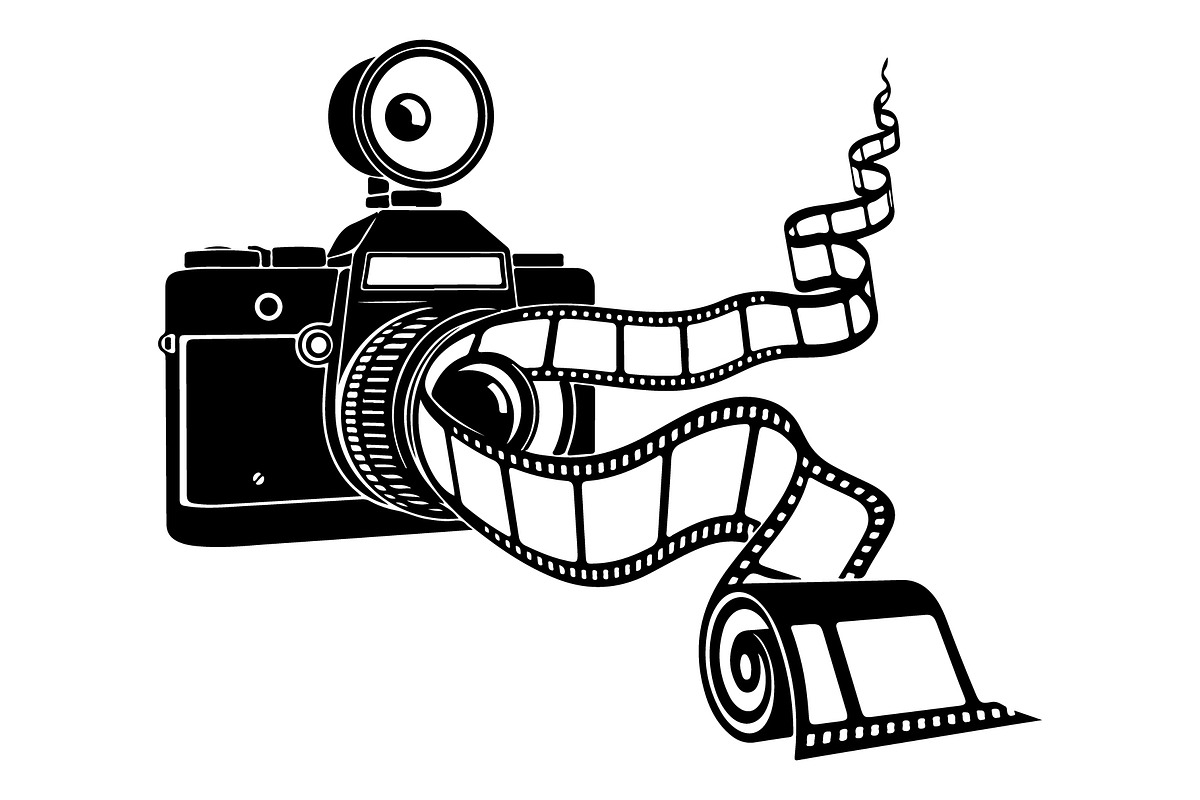 Vintage Camera Film Silhouette, an Object Illustration by yasushie (Photo 10 of 31)