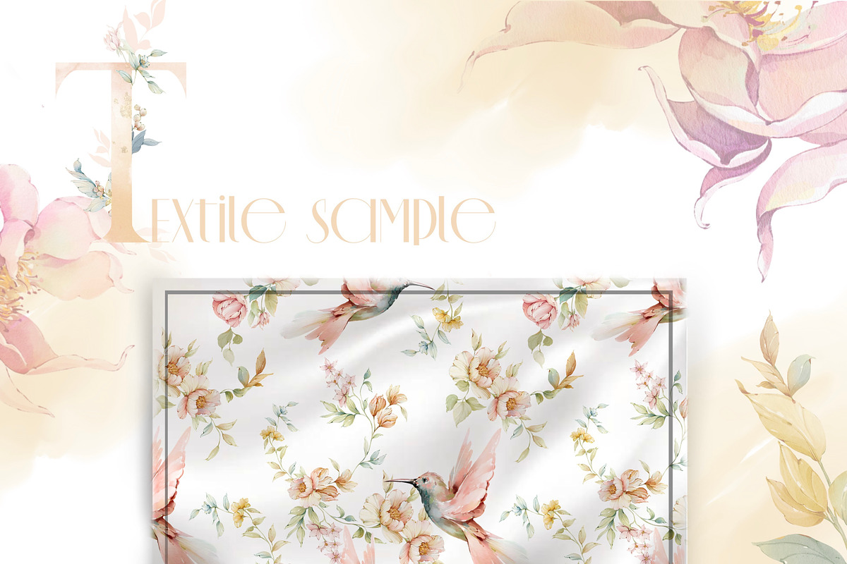 Watercolor flowers pink bloom set, a Decorative Illustration by Edith’s World (Photo 16 of 19)