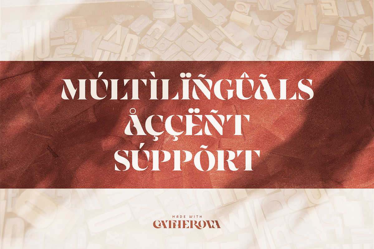 Catherova - Elegant Stencil, a Serif Font by Mokatype Studio (Photo 8 of 11)