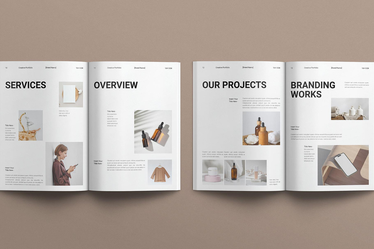 Creative Portfolio Layout Design, a Brochure Template by MassiveCreator (Photo 5 of 8)