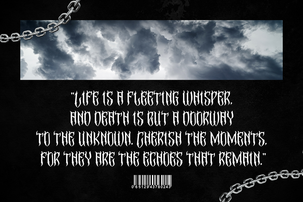 Madnes Blackletter - Logo Font, a Blackletter Font by Nirmana Visual (Photo 10 of 10)