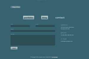 Chalkboard Single Page Template